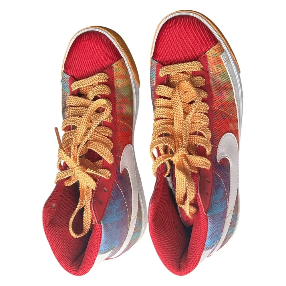 Vintage 2009 Nike Dunk High Premium Women's 7 Iridescent Multicolor Sneakers‎